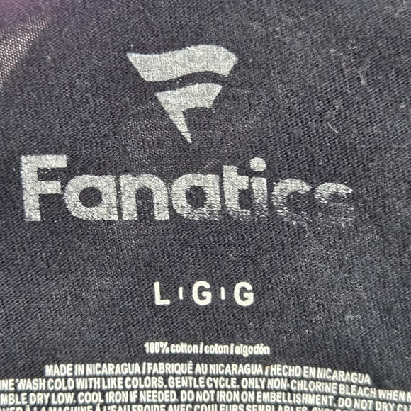 Fanatics Black White Silver NFL Fly Eagles 2022 Conference Champs T Shirt Large - Picture 4 of 6